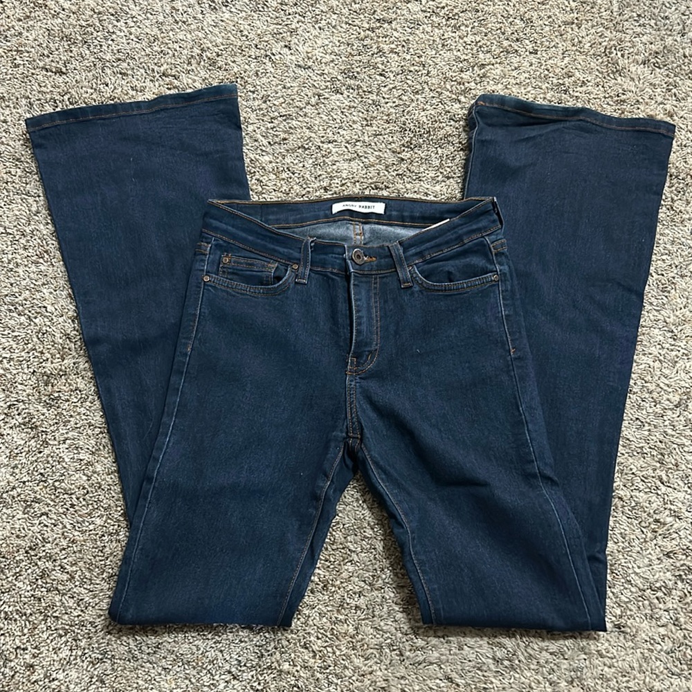 angry rabbit dark wash jeans